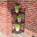 Foldable 3-Tier Corner Shelf Stand in Iron On Sale