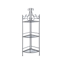 Foldable 3-Tier Corner Shelf Stand in Iron Promotion