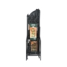 Foldable 3-Tier Corner Shelf Stand in Iron Catalog
