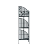 Foldable 3-Tier Corner Shelf Stand in Iron Discounts