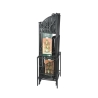 Foldable 3-Tier Corner Shelf Stand in Iron Bulk Discounts