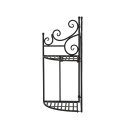 Folding Corner Wall Shelf with 2 Tiers Discounts