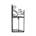 Folding Corner Wall Shelf with 2 Tiers Choice Of