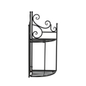 Folding Corner Wall Shelf with 2 Tiers Characteristics
