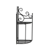 Folding Corner Wall Shelf with 2 Tiers Characteristics