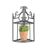 Folding Corner Wall Shelf with 2 Tiers Sale