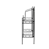 Foldable 3-Tier Black Steel Shelf Unit Offers
