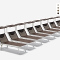 Set of 20 Santorini Limited Edition Aluminum Beach Sun Loungers Promotion