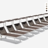 Set of 20 Santorini Limited Edition Aluminum Beach Sun Loungers Promotion