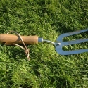 Stainless Steel Gardening Fork with Wooden Handle On Sale