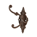 Decorative Wall Hook with 3 Swivel Cast Iron Hooks On Sale