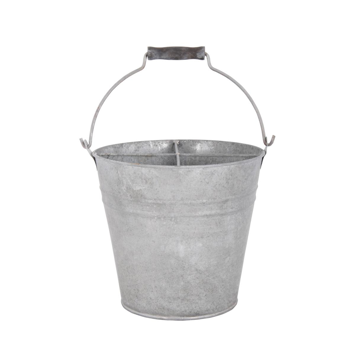 Antique-Style Galvanized Metal Bucket, 7L Promotion