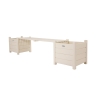 Wooden Outdoor Garden Bench with Planters Bulk Discounts