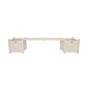 Wooden Outdoor Garden Bench with Planters Choice Of