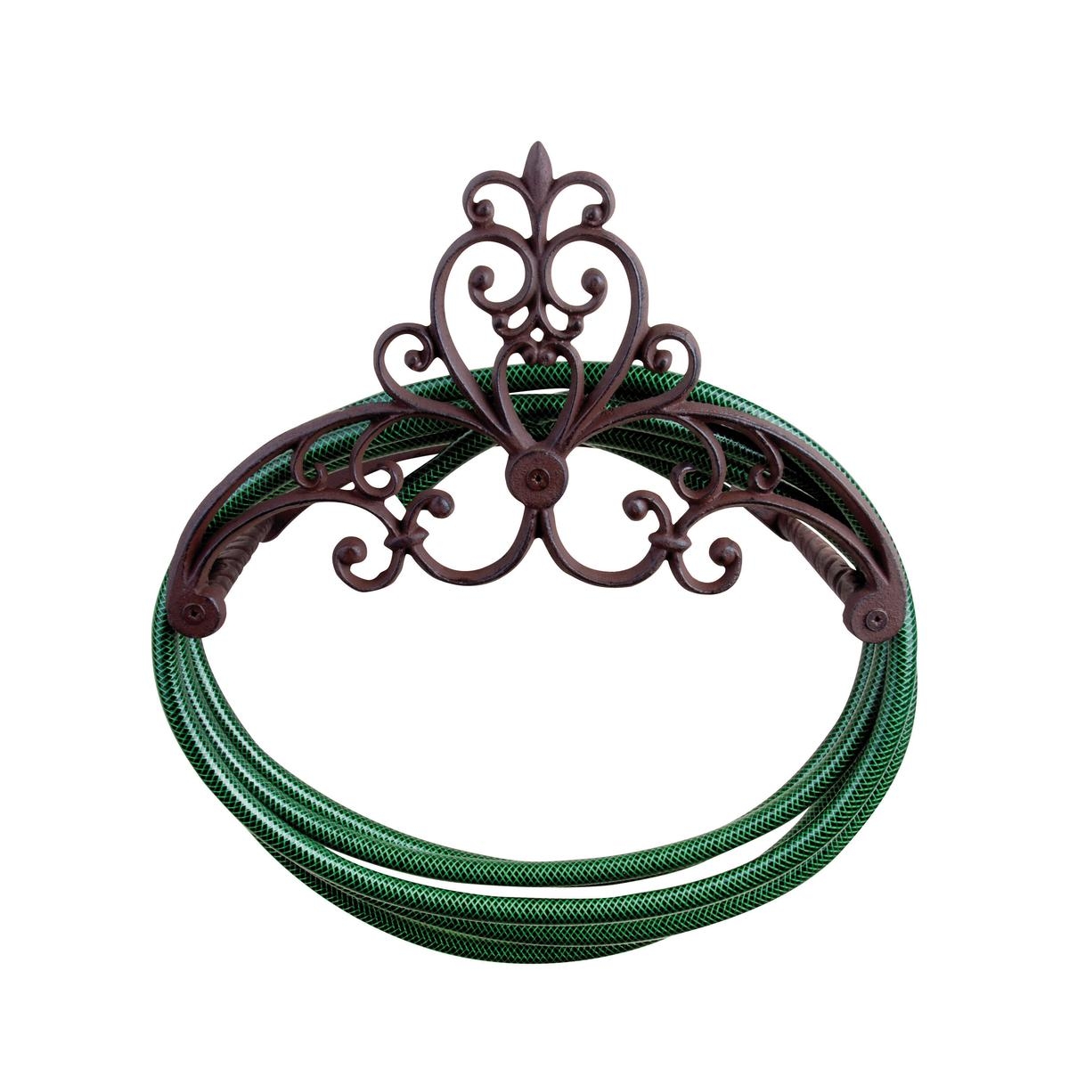 Wall-Mounted Decorative Cast Iron Hose Holder, Classic Style Promotion