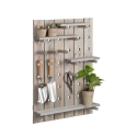 Wall-Mounted Perforated Tool Panel with Adjustable Shelves and Hooks Offers