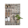 Wall-Mounted Perforated Tool Panel with Adjustable Shelves and Hooks Discounts