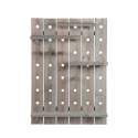 Wall-Mounted Perforated Tool Panel with Adjustable Shelves and Hooks Sale