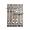 Wall-Mounted Perforated Tool Panel with Adjustable Shelves and Hooks Sale