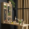 Wall-Mounted Storage Unit with Foldable Wooden Table On Sale