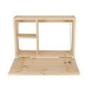 Wall-Mounted Cabinet with Folding Wood Shelf Offers