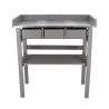 Wood Workbench with Galvanized Metal Top and 3 Drawers Discounts