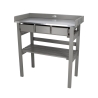 Wood Workbench with Galvanized Metal Top and 3 Drawers Bulk Discounts