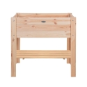 Natural Wood Raised Planter Box 80.5x37.3x78.2 cm On Sale
