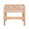 Natural Wood Raised Planter Box 80.5x37.3x78.2 cm On Sale