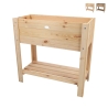 Natural Wood Raised Planter Box 80.5x37.3x78.2 cm Promotion