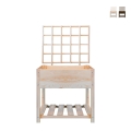Wooden Trellis for Climbing Plants 78.2x3.8x84.9cm Promotion
