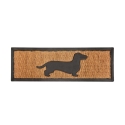 Coconut Fiber and Rubber Doormat with Dachshund Design Promotion