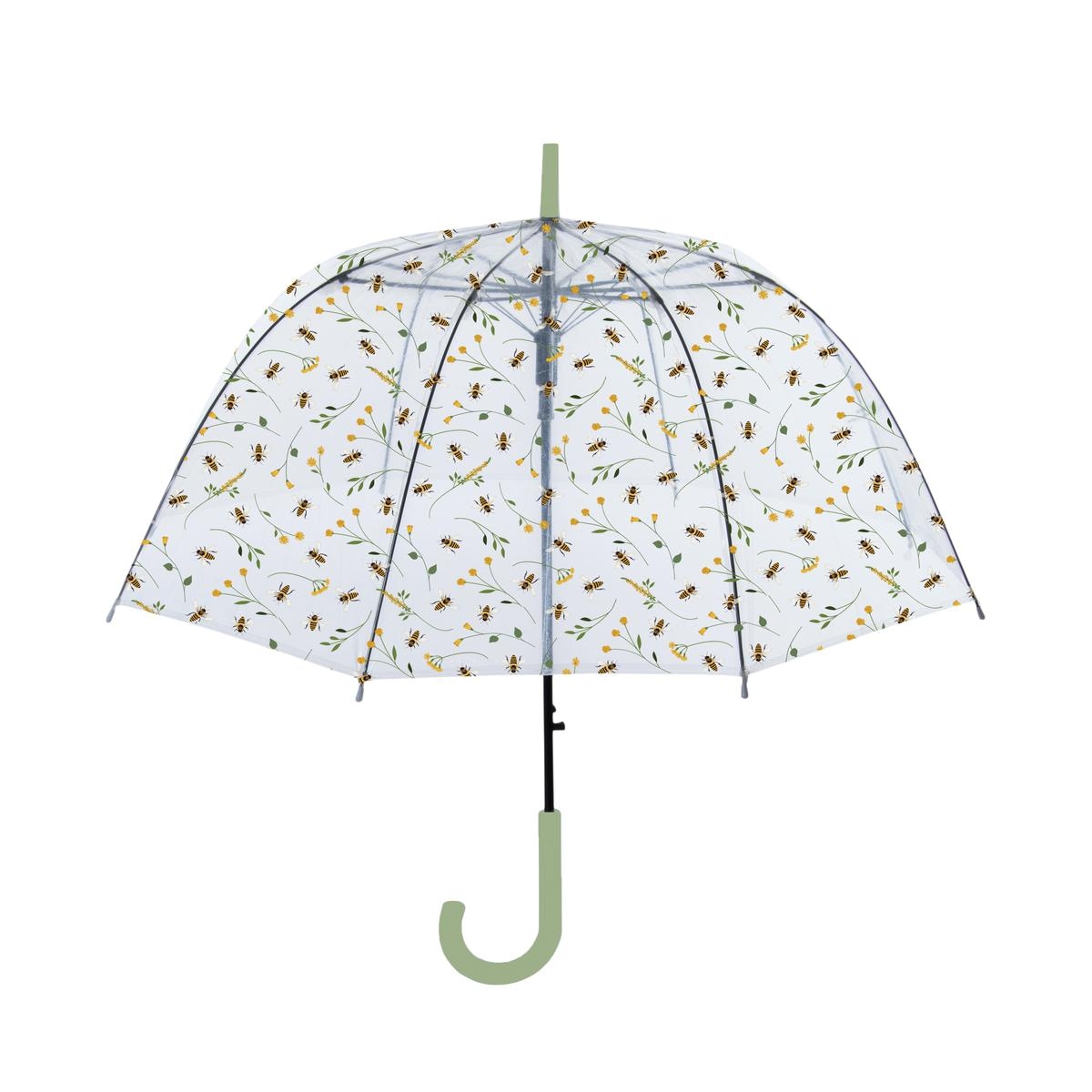Transparent Umbrella with Bee and Flower Print Promotion