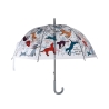 Transparent Umbrella with Printed Cat and Dog Design Promotion