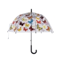 Transparent Umbrella with Colorful Butterfly Print Promotion
