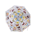 Transparent Umbrella with Colorful Butterfly Print On Sale