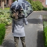 Transparent Umbrella with Forest and Deer Pattern On Sale