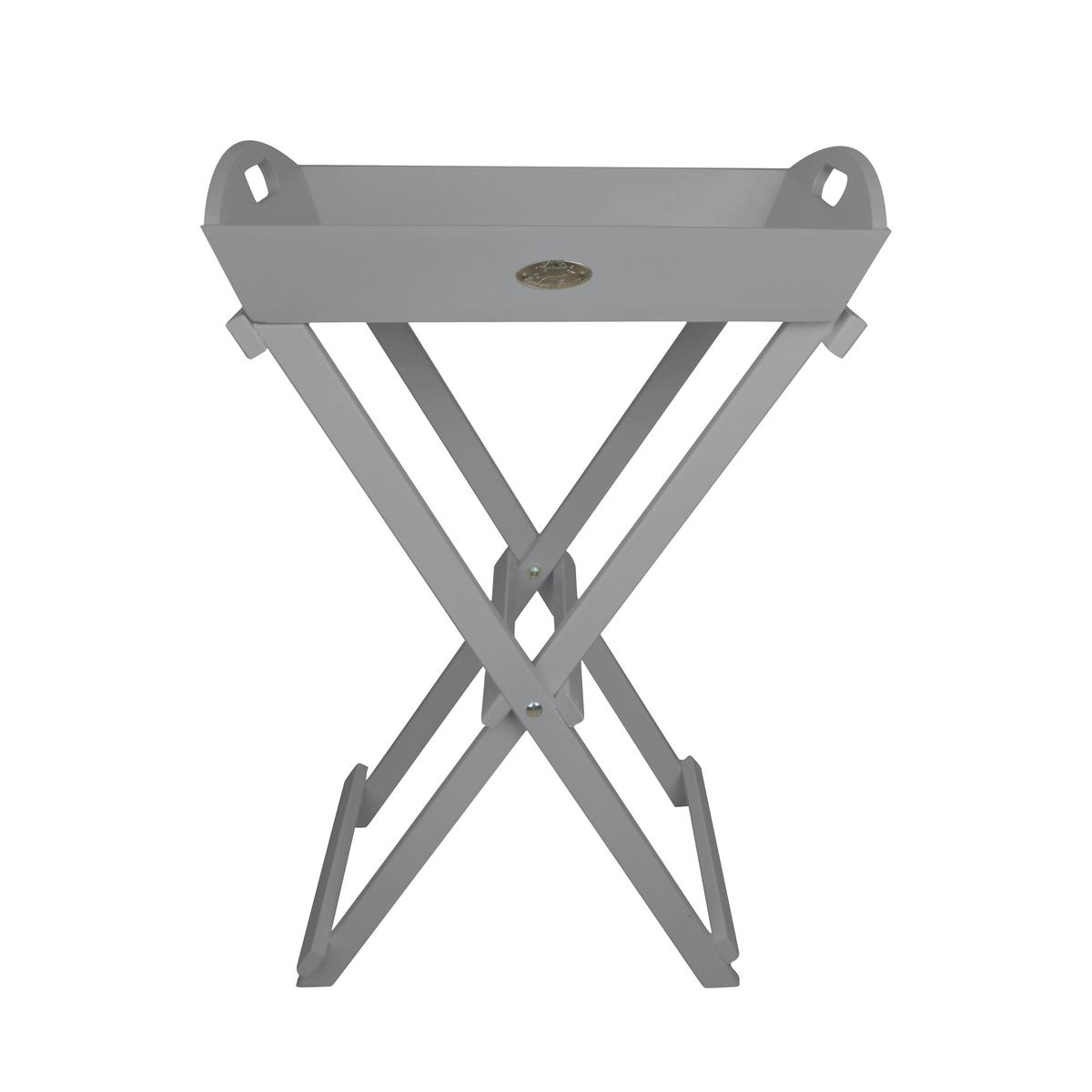 Foldable Garden Table with Grey Wood Tray Promotion