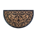 Classic Style Semicircular Entrance Doormat in Rubber and Coir Promotion