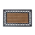 Victorian Classic Rectangle Doormat in Rubber and Coir, 75.2x25.2cm Promotion