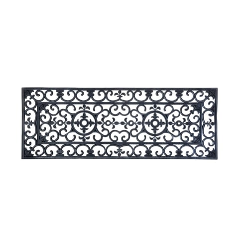 Victorian Style Rectangular Rubber Entryway Doormat Promotion