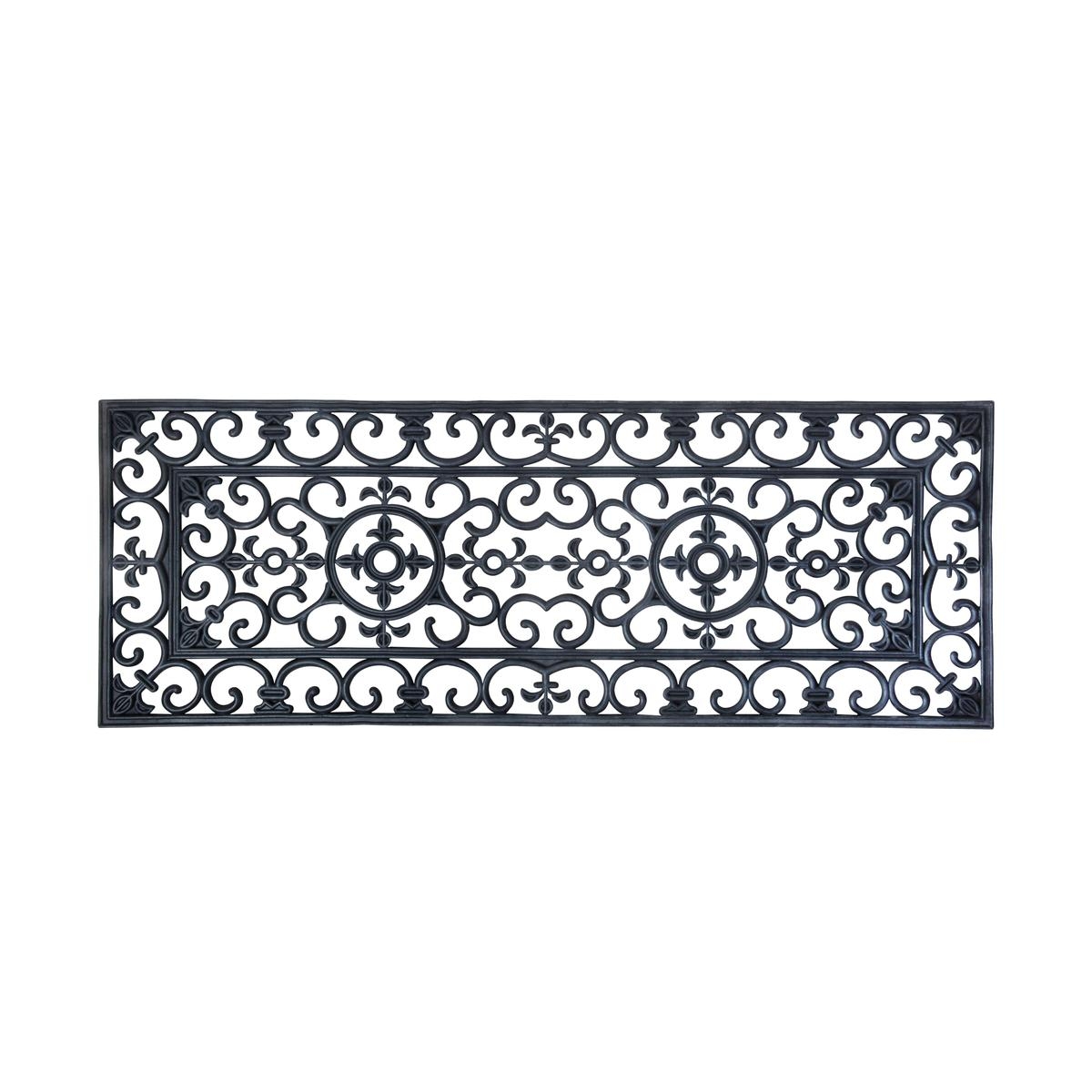 Victorian Style Rectangular Rubber Entryway Doormat Promotion
