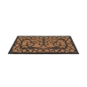 Classic Style Rectangular Coco Fiber and Rubber Doormat On Sale
