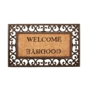Rubber and Coir Doormat with "Welcome Goodbye" Design Promotion
