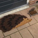 Decorative Hedgehog-Shaped Coir Doormat On Sale