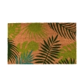 Tropical Leaf Design Coir Fiber Doormat Promotion