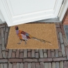Coconut Fiber Entryway Doormat with Pheasant Print On Sale