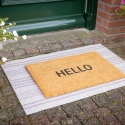 Coco Fiber Entrance Doormat with "Hello" Text Discounts