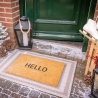 Coco Fiber Entrance Doormat with "Hello" Text Offers