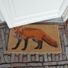 Coco Fiber Doormat with Decorative Fox Print On Sale